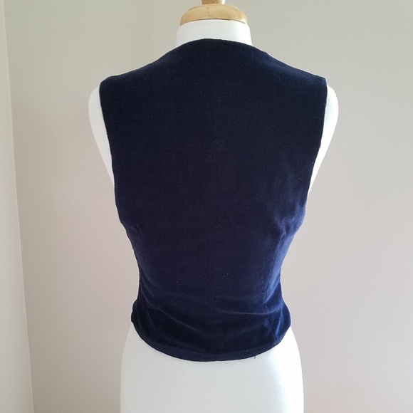 NWOT Karavan Velvet Royal Blue Vest - Picture 3 of 4
